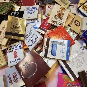 Assorted Vintage Matchbook Covers - Multi Color Lot